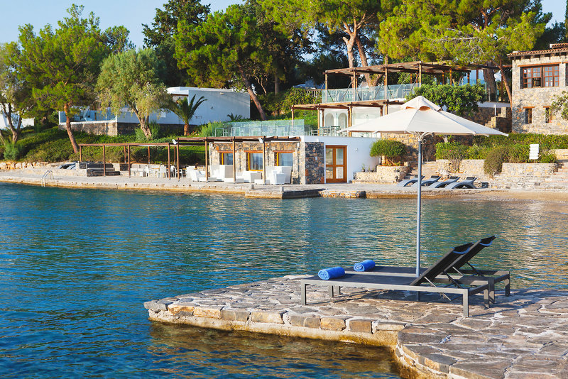 Minos Beach art hotel in Agios Nikolaos, Heraklion (Kreta) Strand