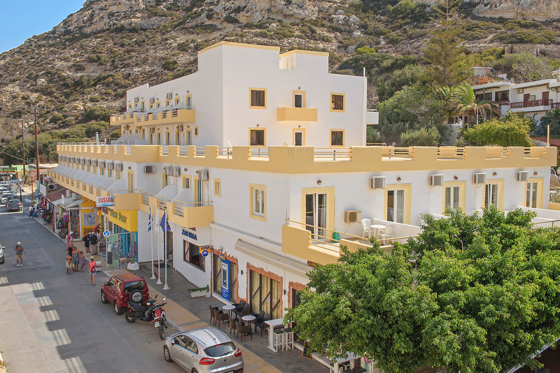 Hotel Zafiria in Matala, Heraklion (Kreta) Außenaufnahme