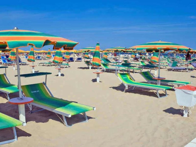 Canasta in Viserba di Rimini, Venedig Strand