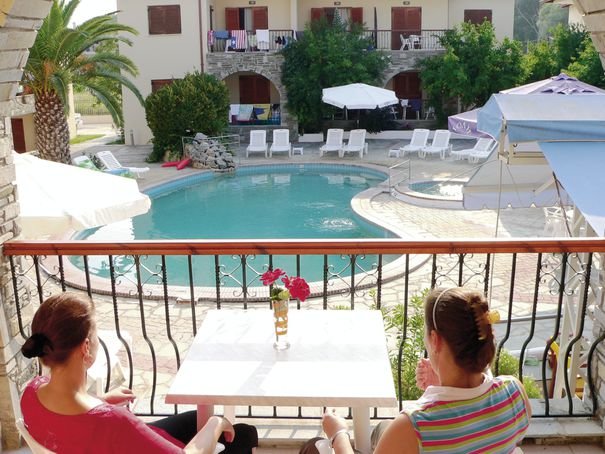 Hotel Argo in Siviri, Thessaloniki (Chalkidiki) Terasse