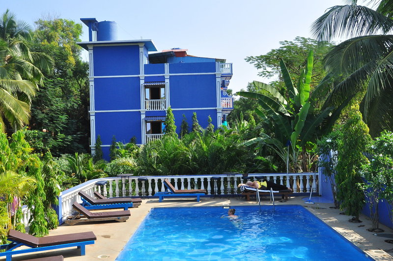 Mayflower Beach Resort in Baga, Goa (Indien) Pool