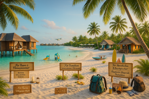 Malediven Resort Strandblick
