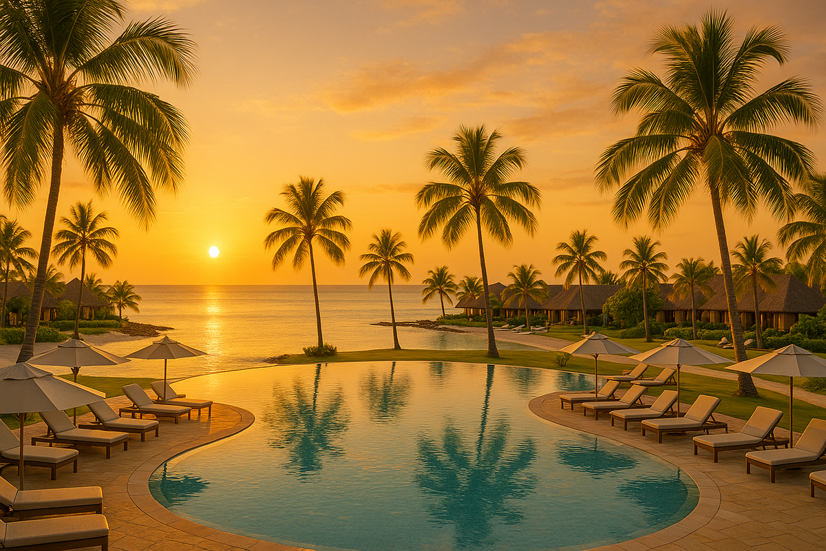 All Inclusive Hotelanlage Mauritius am Strand