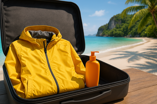 Packen für Regenzeit und Trockenzeit