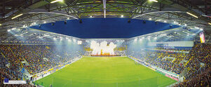 Busreisen - Auswärtsfahrt zu Dynamo Dresden - Dynamo Dresden, Stadion, Fussball, Dresden, Feuerwerk, Pyro.