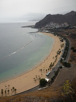 Webcam Teneriffa: Auf Teneriffa Nord/ Süd sind Webcams verteilt - Teneriffa Strand Santa Cruz Meer .